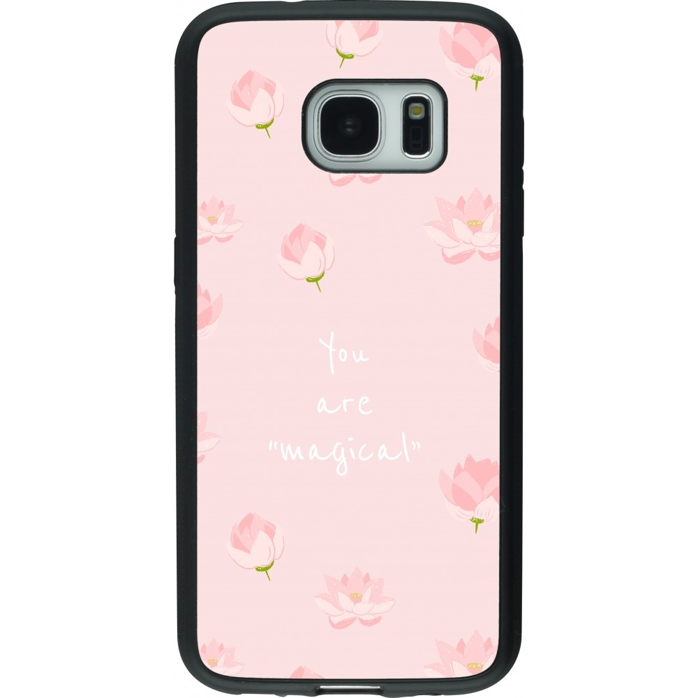 Coque Samsung Galaxy S7 - Silicone rigide noir Mom 2023 your are magical