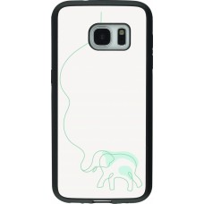 Coque Samsung Galaxy S7 - Silicone rigide noir Spring 23 baby elephant