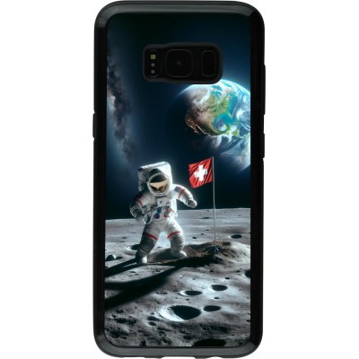 Coque Samsung Galaxy S8 - Hybrid Armor noir Astro Suisse sur lune