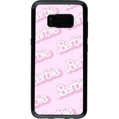 Coque Samsung Galaxy S8 - Hybrid Armor noir Barbie light pink pattern