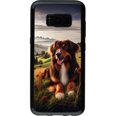 Coque Samsung Galaxy S8 - Hybrid Armor noir Chien Campagne Suisse