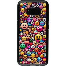 Coque Samsung Galaxy S8 - Hybrid Armor noir Emoji Mix Color