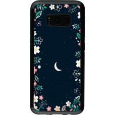 Coque Samsung Galaxy S8 - Hybrid Armor noir Flowers space