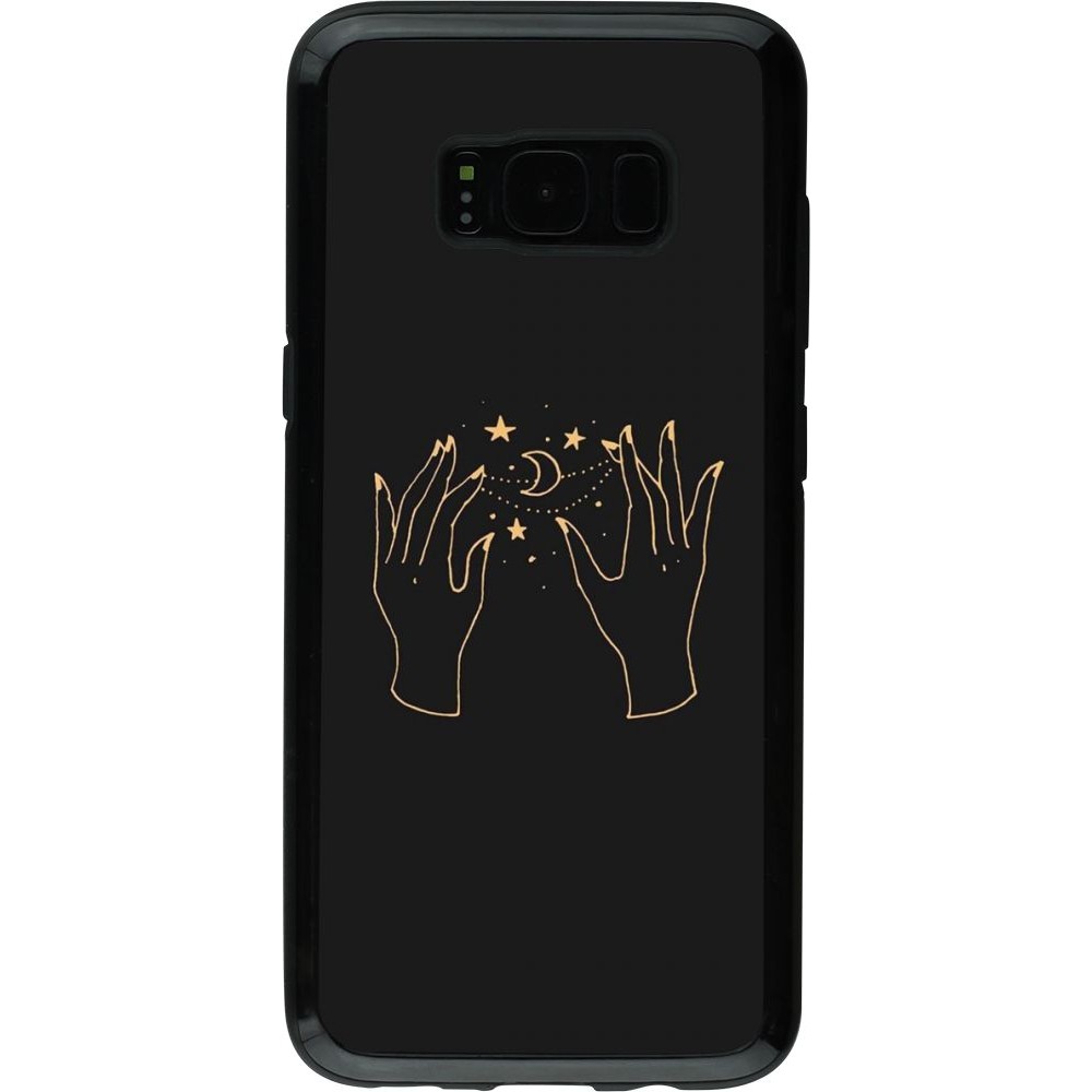 Coque Samsung Galaxy S8 - Hybrid Armor noir Grey magic hands