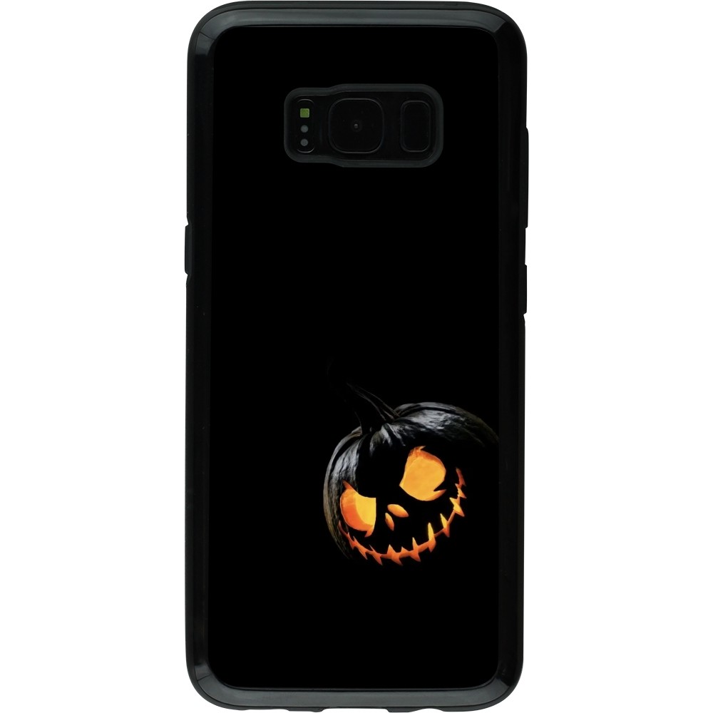 Coque Samsung Galaxy S8 - Hybrid Armor noir Halloween 2023 discreet pumpkin