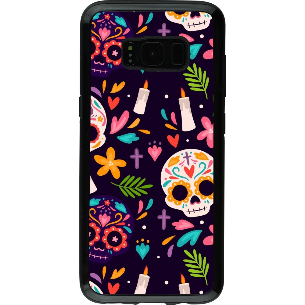 Coque Samsung Galaxy S8 - Hybrid Armor noir Halloween 2023 mexican style