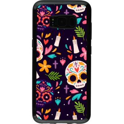 Coque Samsung Galaxy S8 - Hybrid Armor noir Halloween 2023 mexican style