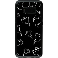 Coque Samsung Galaxy S8 - Hybrid Armor noir Halloween 2024 black and white ghosts