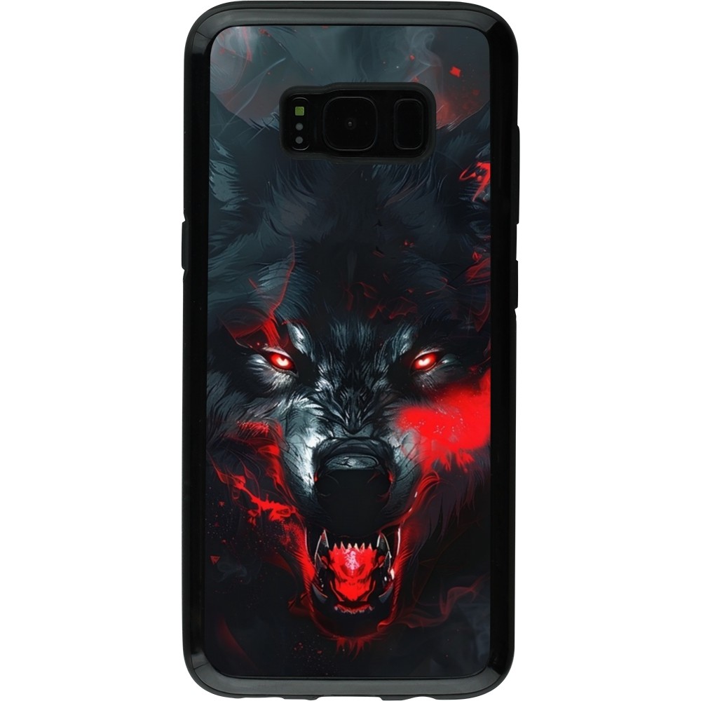 Coque Samsung Galaxy S8 - Hybrid Armor noir Halloween 2024 mad werewolf