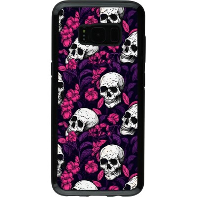 Coque Samsung Galaxy S8 - Hybrid Armor noir Halloween 2024 romantic skulls