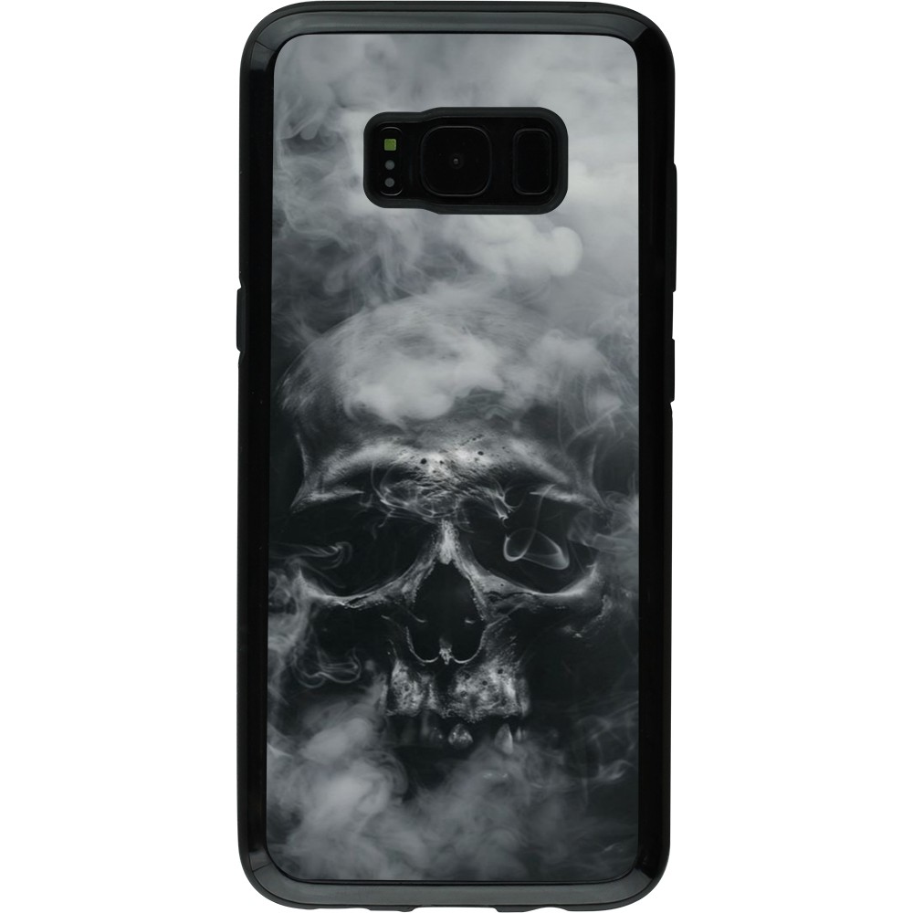 Coque Samsung Galaxy S8 - Hybrid Armor noir Halloween 2024 smoky skull