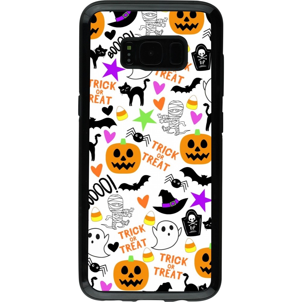 Coque Samsung Galaxy S8 - Hybrid Armor noir Halloween 2024 trick or treat