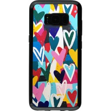 Coque Samsung Galaxy S8 - Hybrid Armor noir Joyful Hearts