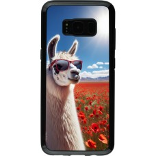 Coque Samsung Galaxy S8 - Hybrid Armor noir Lama Chic en Coquelicot