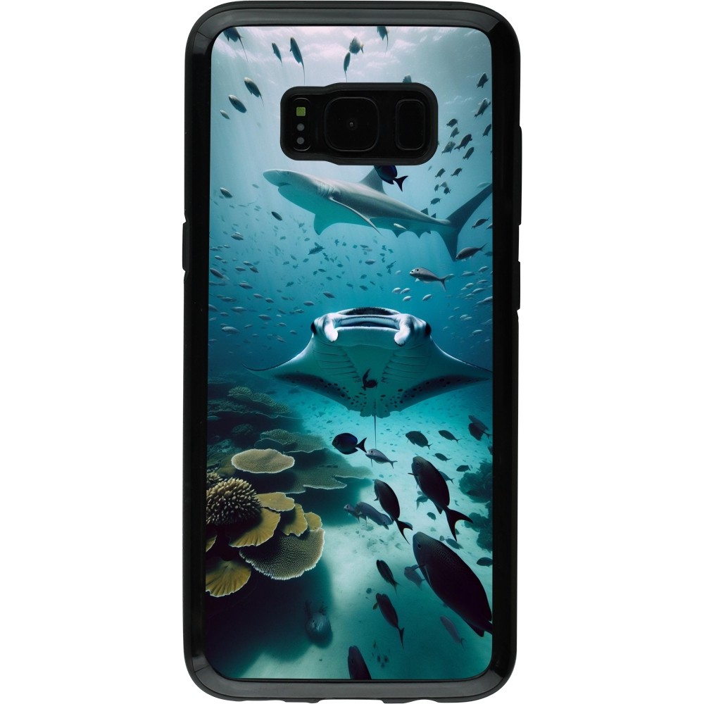 Coque Samsung Galaxy S8 - Hybrid Armor noir Manta Lagon Nettoyage