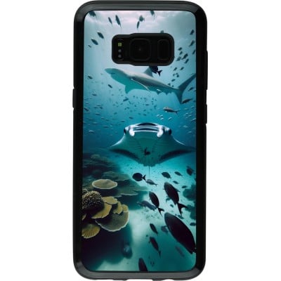 Coque Samsung Galaxy S8 - Hybrid Armor noir Manta Lagon Nettoyage