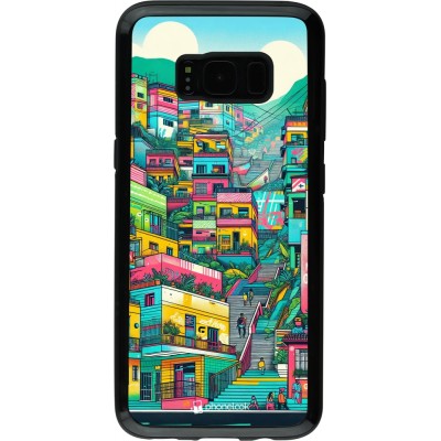 Coque Samsung Galaxy S8 - Hybrid Armor noir Medellin Comuna 13 Art