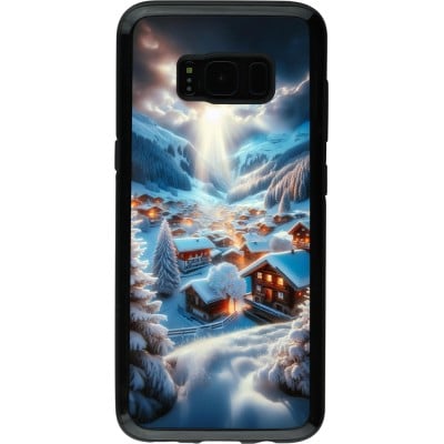 Coque Samsung Galaxy S8 - Hybrid Armor noir Mont Neige Lumière