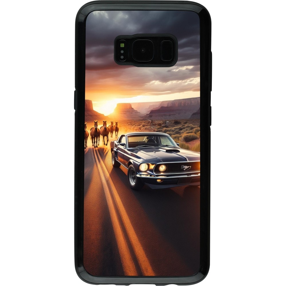 Coque Samsung Galaxy S8 - Hybrid Armor noir Mustang 69 Grand Canyon