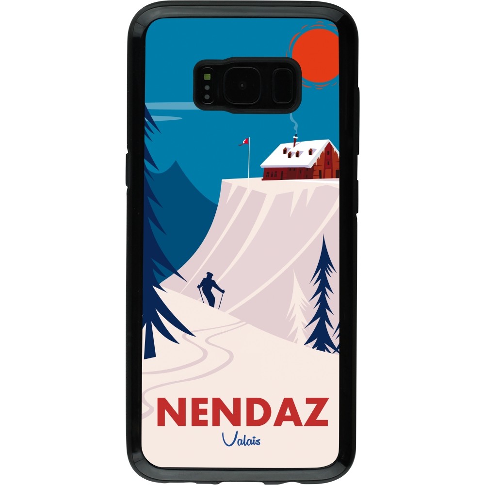 Coque Samsung Galaxy S8 - Hybrid Armor noir Nendaz Cabane Ski