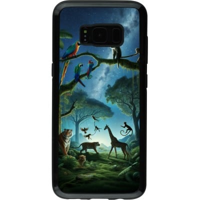 Coque Samsung Galaxy S8 - Hybrid Armor noir Paradis des animaux exotiques