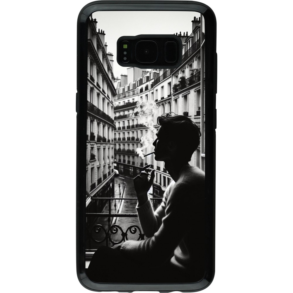 Coque Samsung Galaxy S8 - Hybrid Armor noir Parisian Smoker