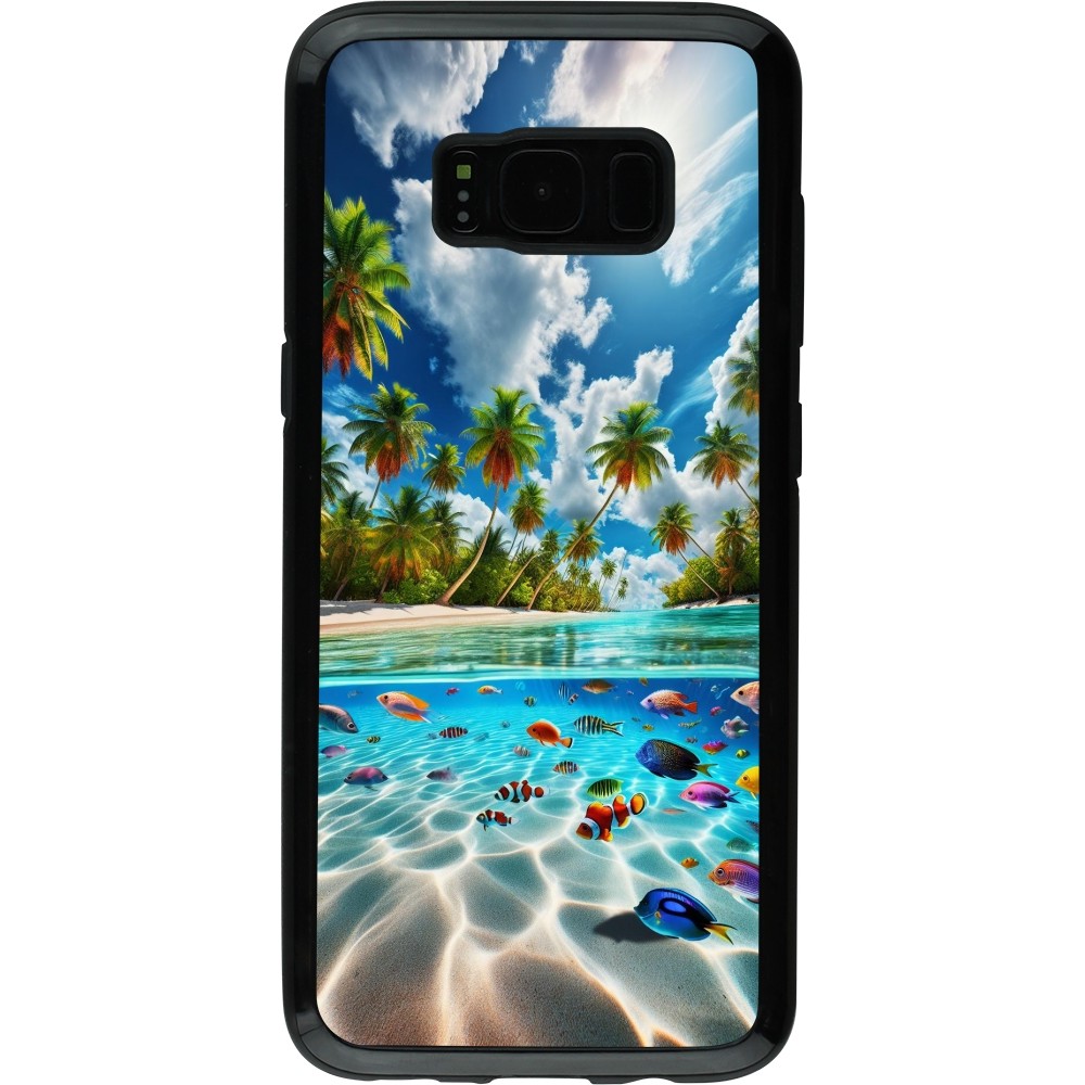 Coque Samsung Galaxy S8 - Hybrid Armor noir Plage Paradis