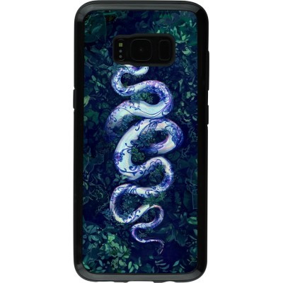 Coque Samsung Galaxy S8 - Hybrid Armor noir Serpent Blue Anaconda