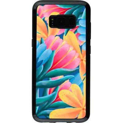 Coque Samsung Galaxy S8 - Hybrid Armor noir Spring 23 colorful flowers