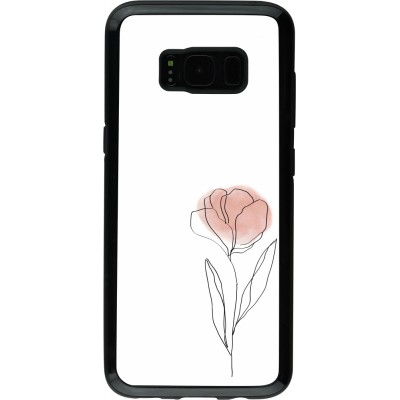 Coque Samsung Galaxy S8 - Hybrid Armor noir Spring 23 minimalist flower