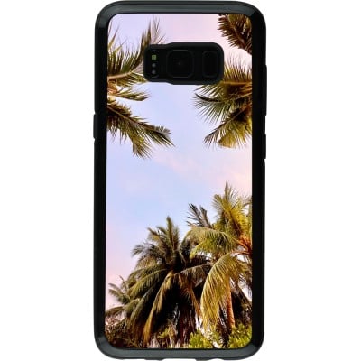 Coque Samsung Galaxy S8 - Hybrid Armor noir Summer 2023 palm tree vibe