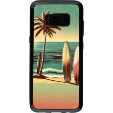 Coque Samsung Galaxy S8 - Hybrid Armor noir Surf Paradise