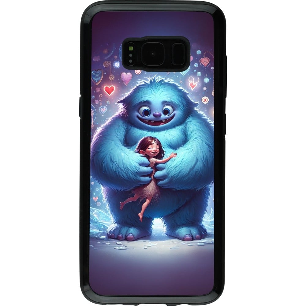 Coque Samsung Galaxy S8 - Hybrid Armor noir Valentine 2024 Fluffy Love