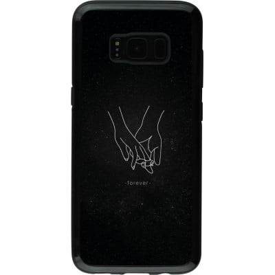 Coque Samsung Galaxy S8 - Hybrid Armor noir Valentine 2023 hands forever