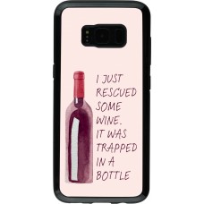 Coque Samsung Galaxy S8 - Hybrid Armor noir I just rescued some wine