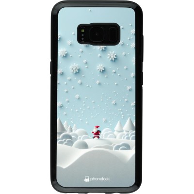 Coque Samsung Galaxy S8 - Hybrid Armor noir Noël 2023 Petit Père Flocon