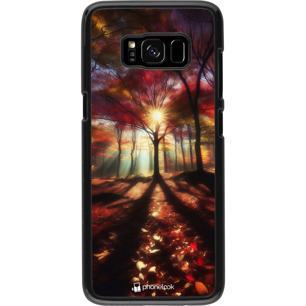 Samsung Galaxy S8 Case Hülle - Herbstlicher goldener Glanz