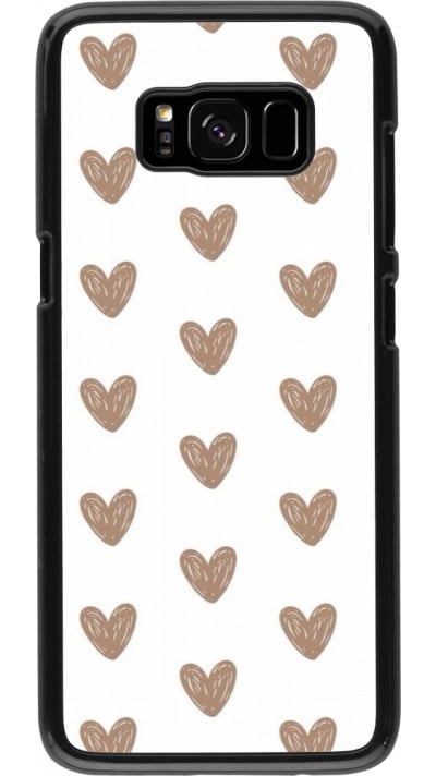 Coque Samsung Galaxy S8 - Autumn 2024 brown hearts