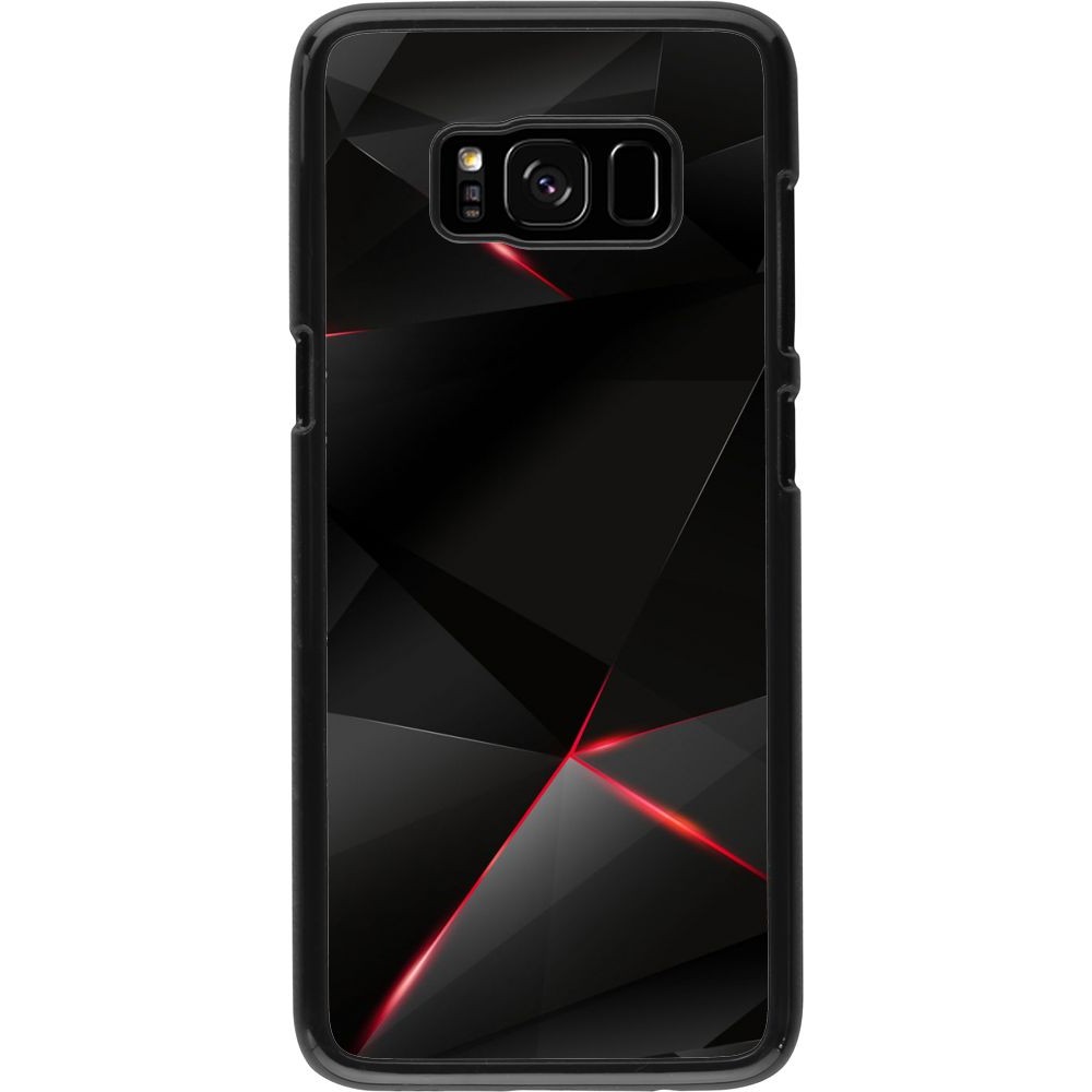 Coque Samsung Galaxy S8 - Black Red Lines