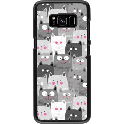 Coque Samsung Galaxy S8 - Chats gris troupeau