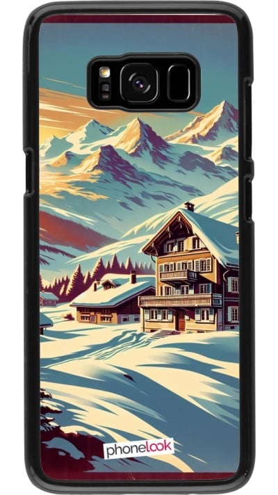 Coque Samsung Galaxy S8 - Chalet montagne enneigée