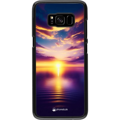 Coque Samsung Galaxy S8 - Coucher soleil jaune violet