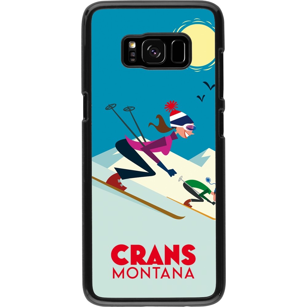 Samsung Galaxy S8 Case Hülle - Crans-Montana Ski Downhill