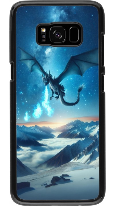 Coque Samsung Galaxy S8 - Dragon nocturne montagne