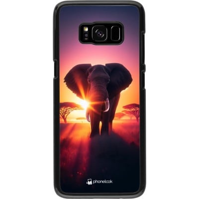 Coque Samsung Galaxy S8 - Elephant Sunrise Beauty