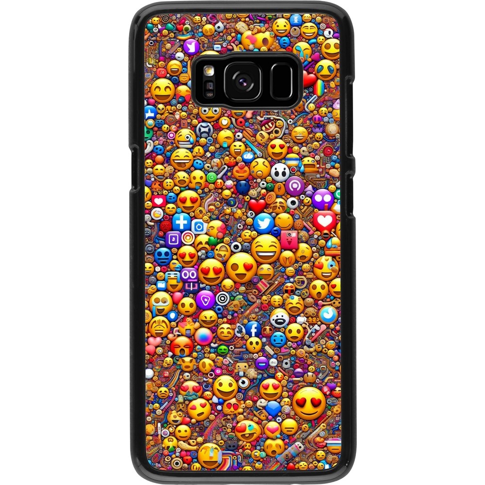 Samsung Galaxy S8 Case Hülle - Emoji gemischt