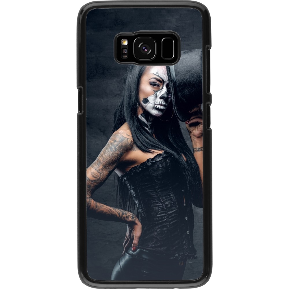 Samsung Galaxy S8 Case Hülle - Halloween 22 Tattooed Girl