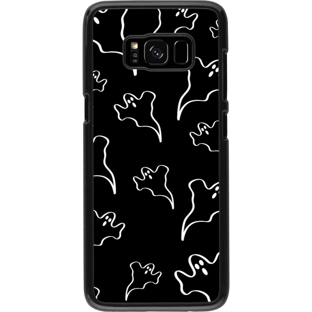 Coque Samsung Galaxy S8 - Halloween 2024 black and white ghosts