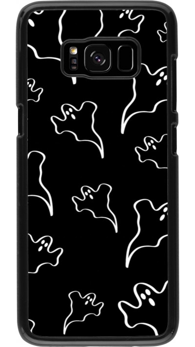 Coque Samsung Galaxy S8 - Halloween 2024 black and white ghosts