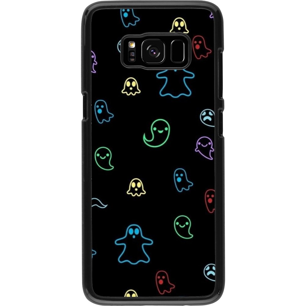 Samsung Galaxy S8 Case Hülle - Halloween 2024 colorful ghosts